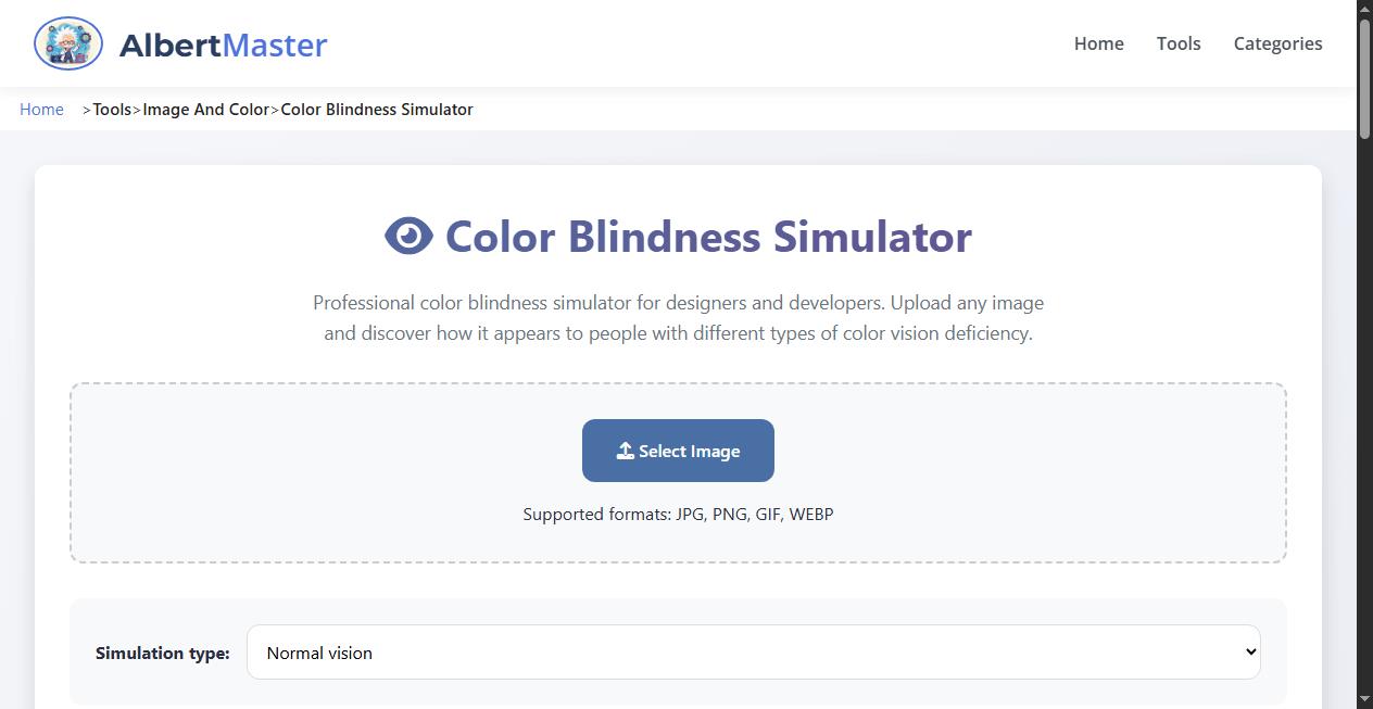 ColorVision Pro | Color Blindness Simulator