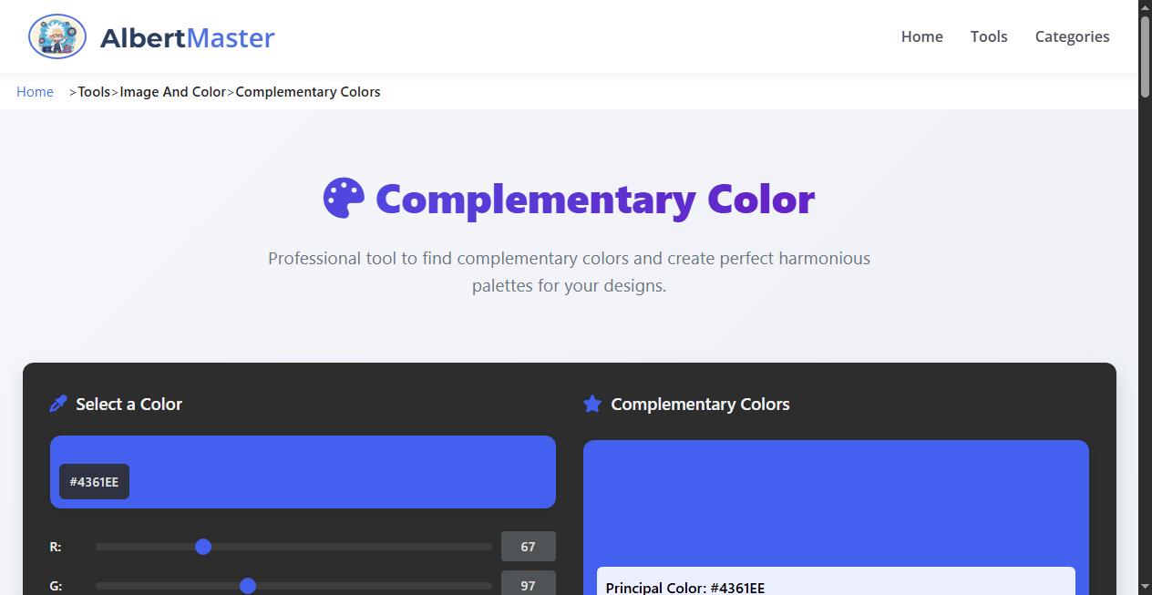 Select and Find Complementary Colors