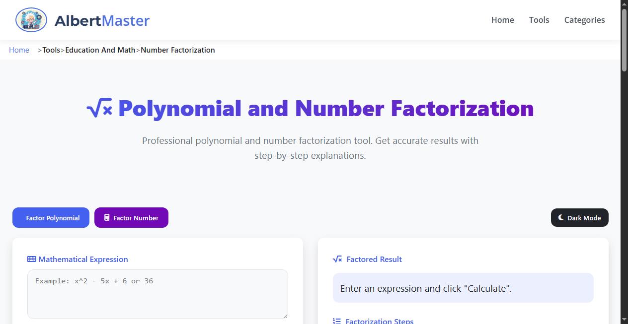 Advanced Polynomial and Number Factorization