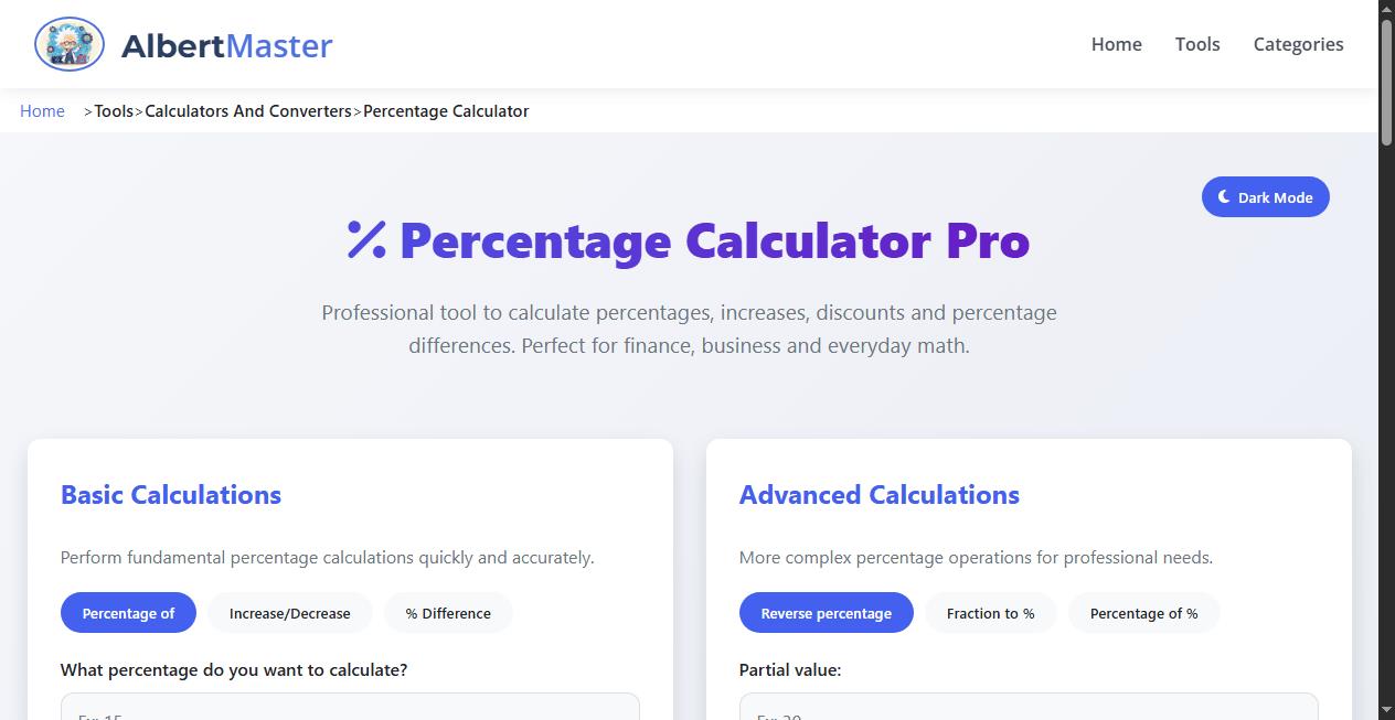 Percentage Calculator