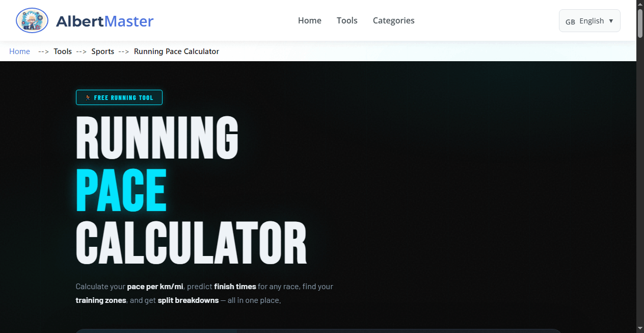Running Pace Calculator
