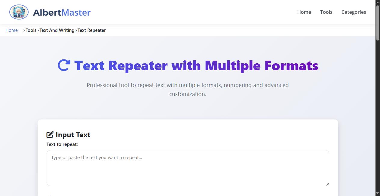Advanced Text Repeater