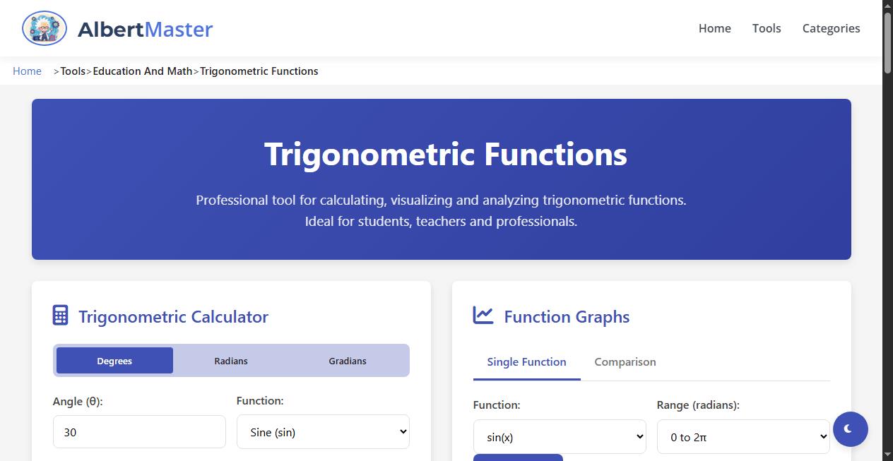 Professional Trigonometry Tool