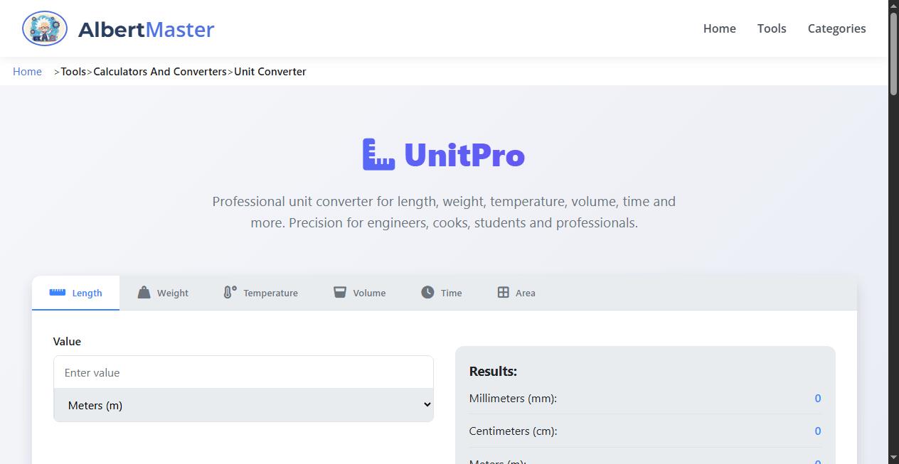 UnitPro | Professional Unit Converter