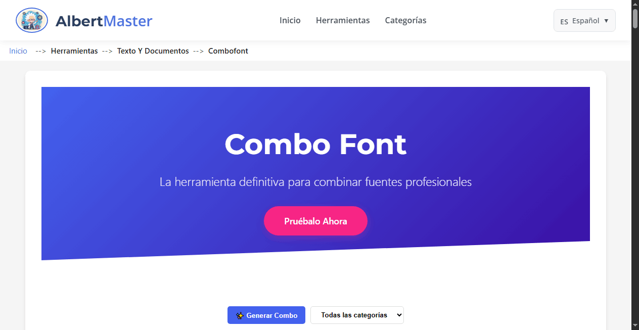 ComboFont | Combinador de Fuentes Profesional
