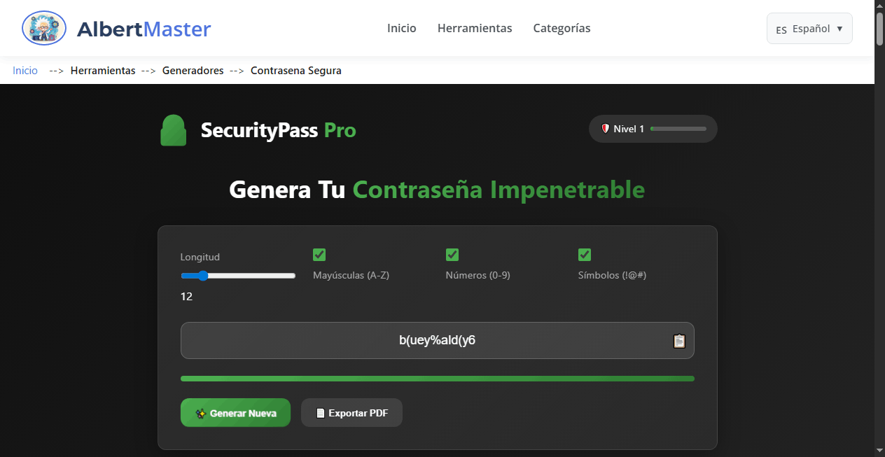 Generador de Contraseñas Seguras