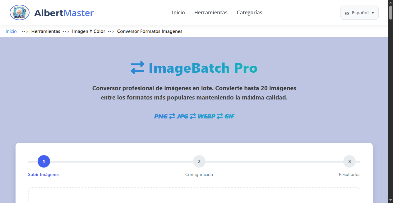 ImageBatch Pro | Conversor de Imágenes en Lote
