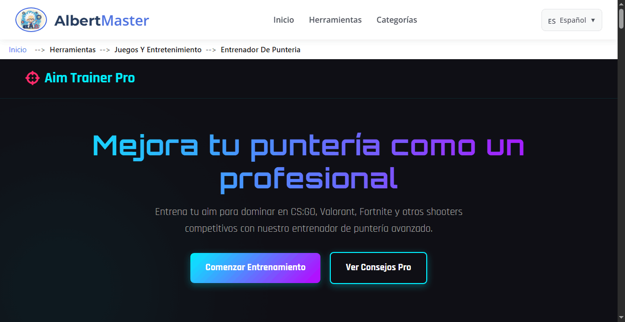 Entrenador de Puntería