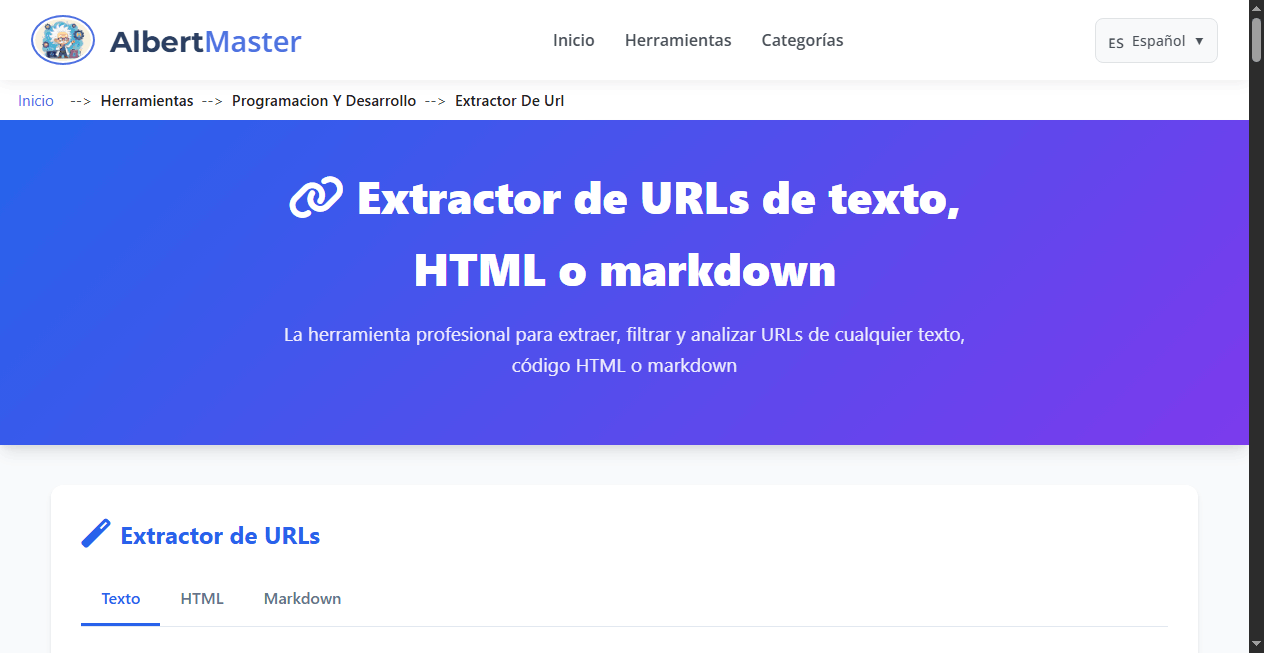 Extractor de URLs