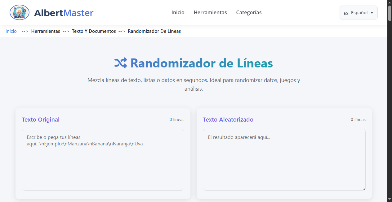Randomizador de Líneas