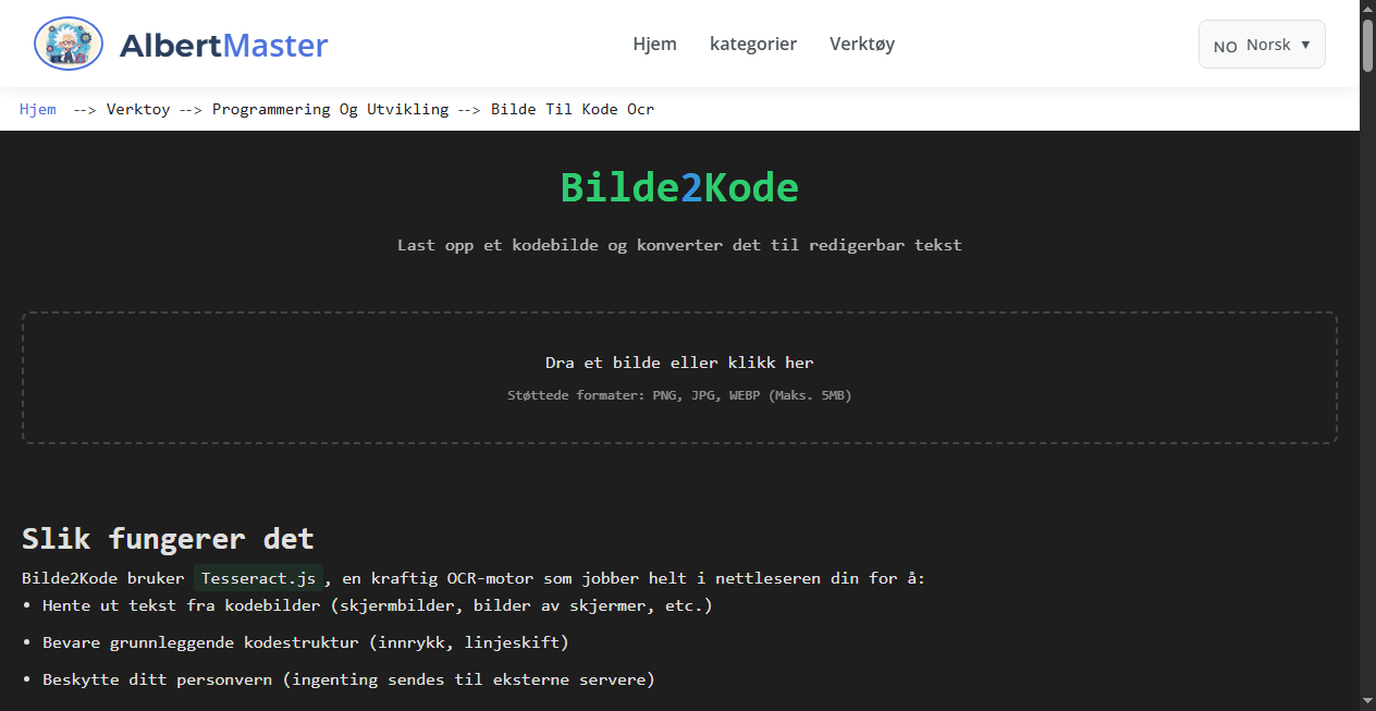 Img2Code | OCR for Utviklere