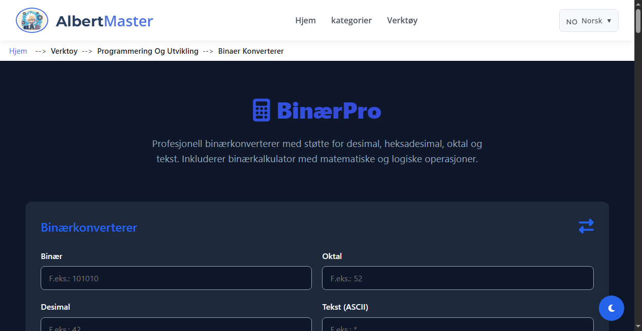 BinæroPro | Binærkonverter