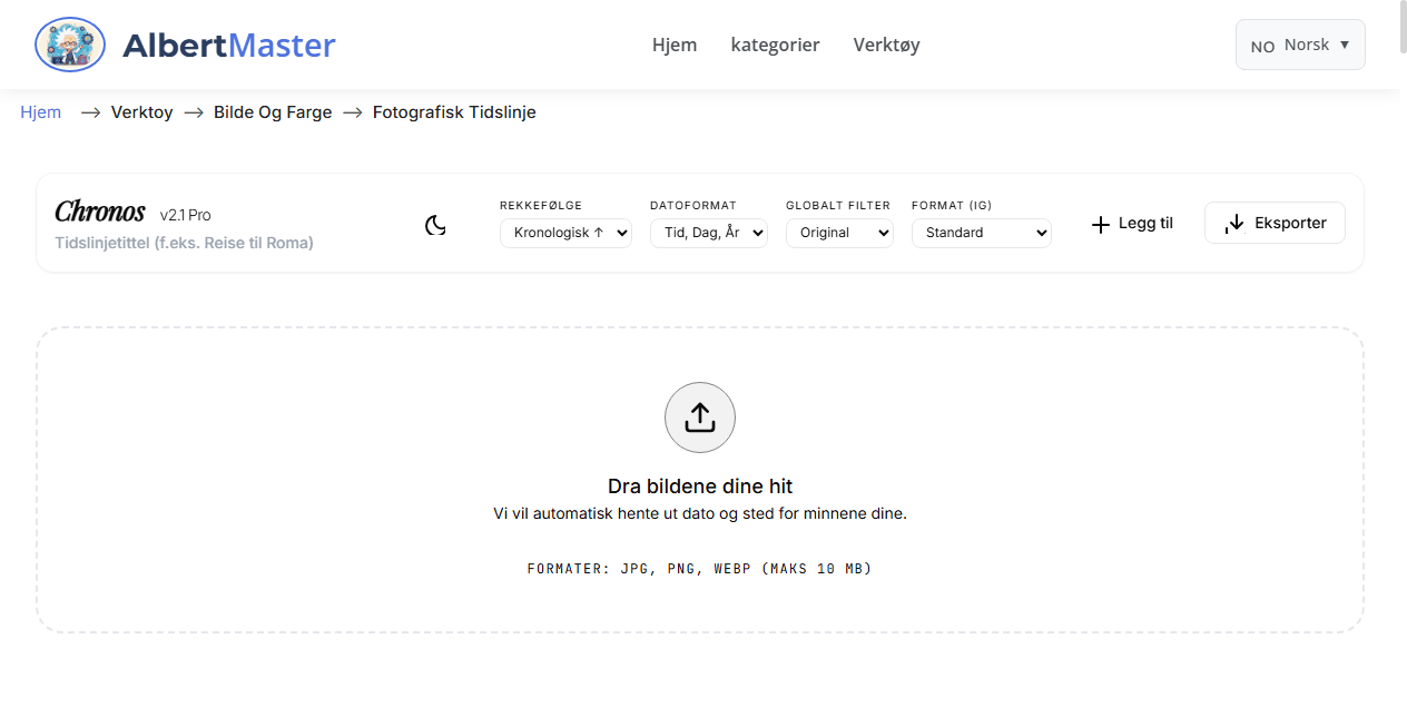 Chronos - Bildetidslinje