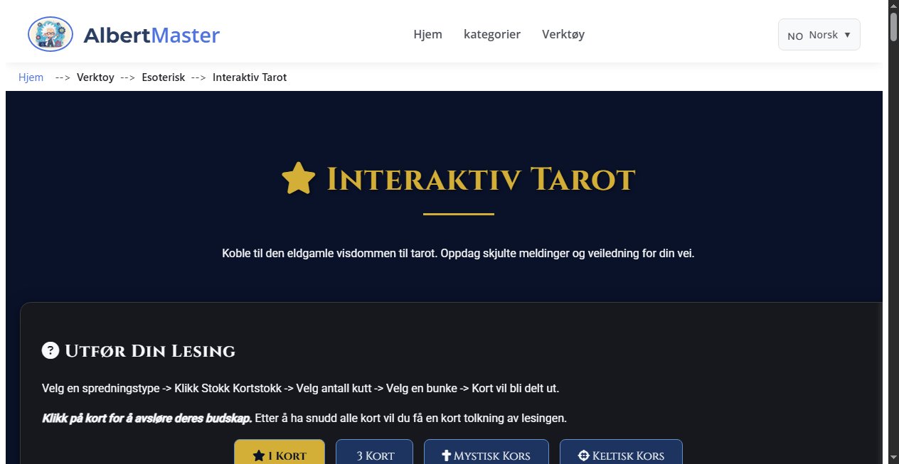 Tarot - Virtuell Legning