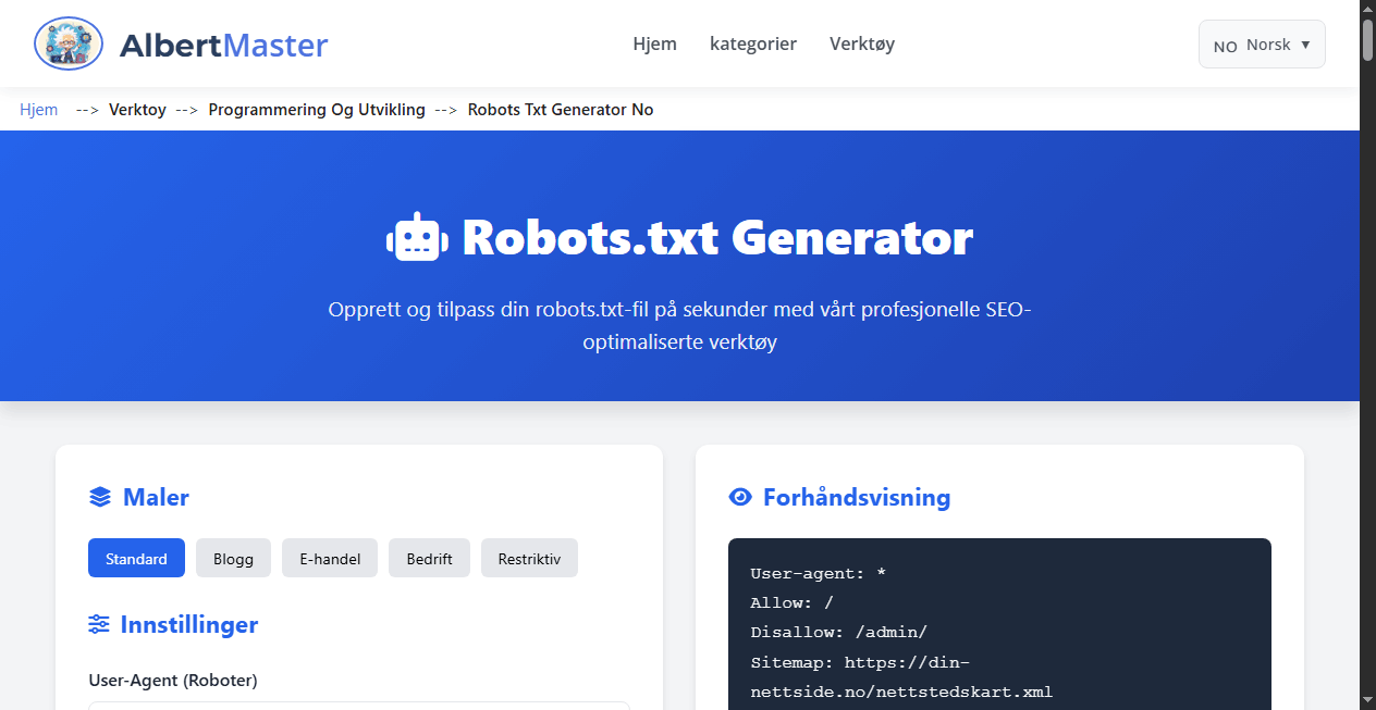 Robots.txt Generator