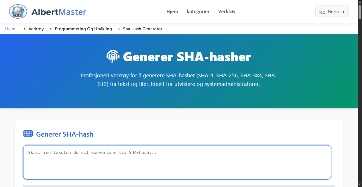 SHA Generator