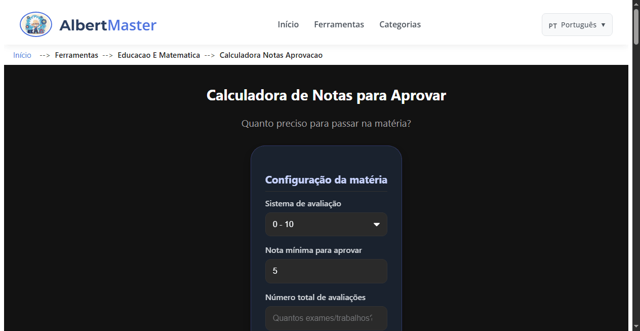 Calculadora de Notas para Aprovar | Quanto preciso para passar na matéria?