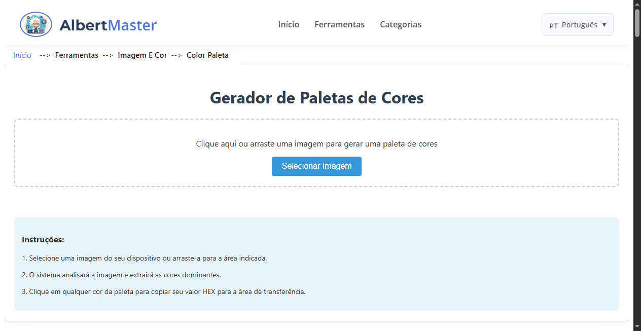 Gerador de Paletas de Cores