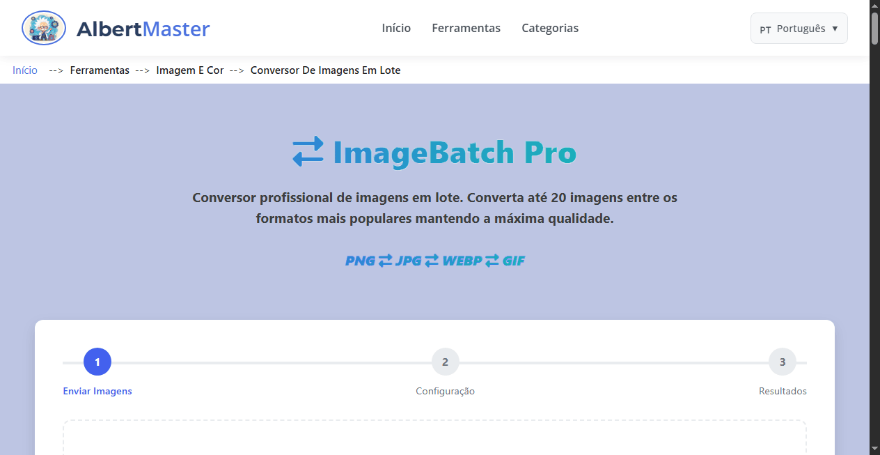 ImageBatch Pro | Conversor de Imagens em Lote