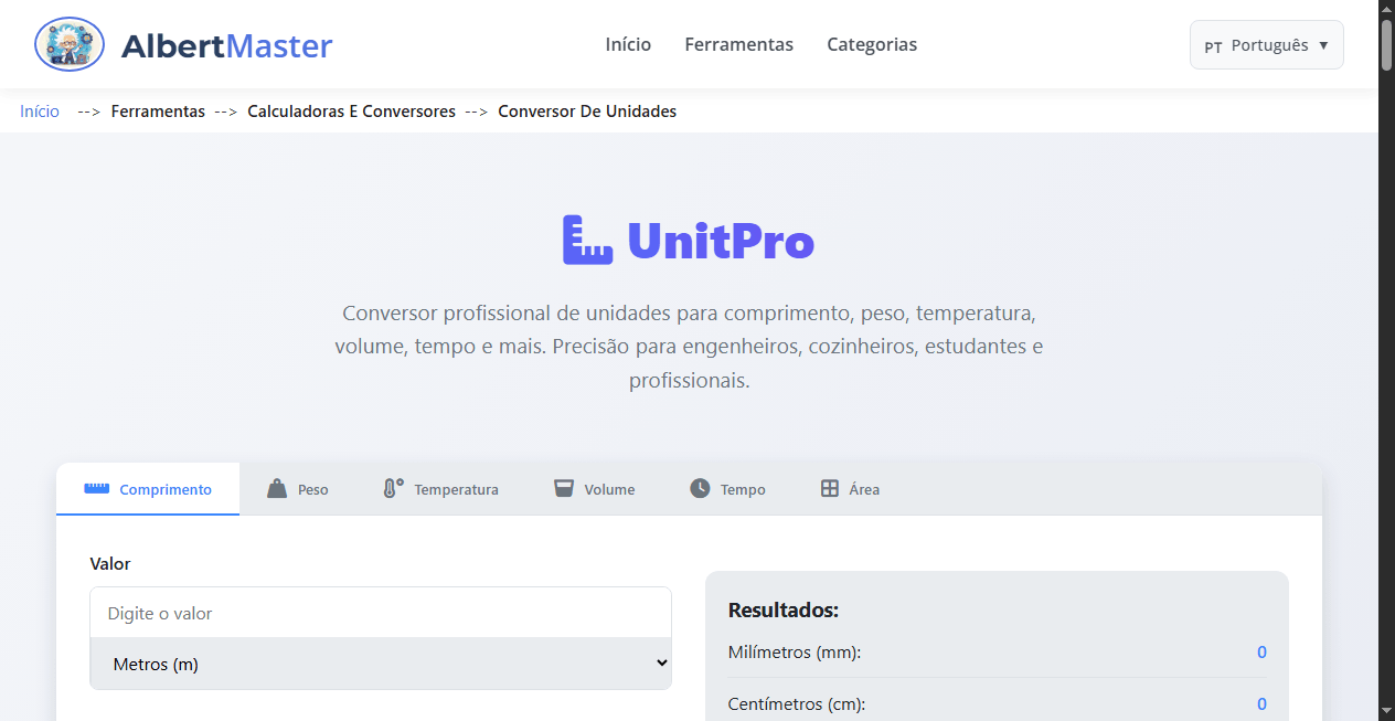 UnitPro | Conversor de Unidades