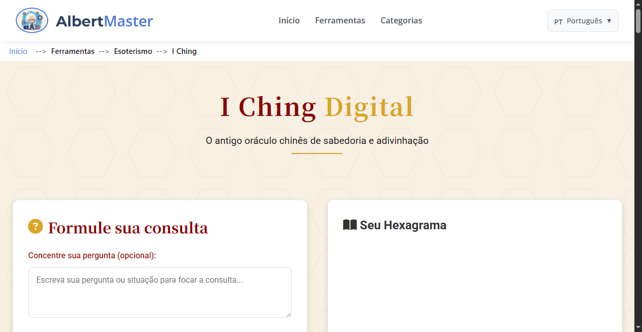 I Ching Digital | Oráculo Chinês de Sabedoria