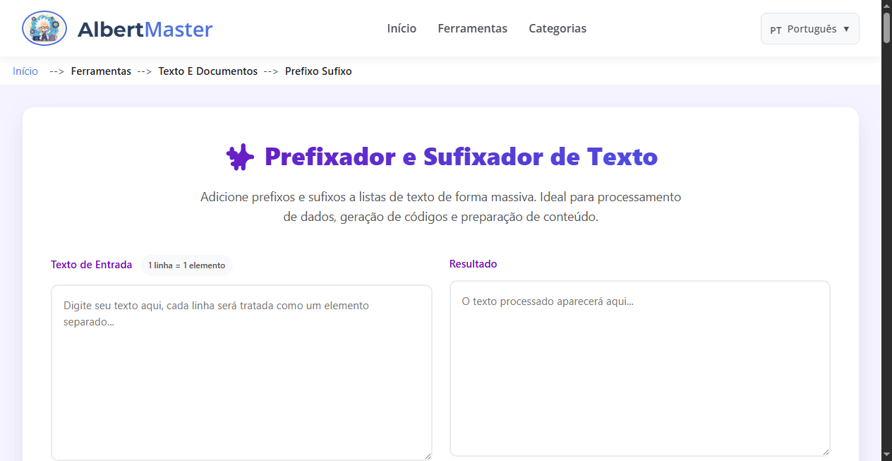 Prefixo e Sufixo | Processamento Massivo de Texto