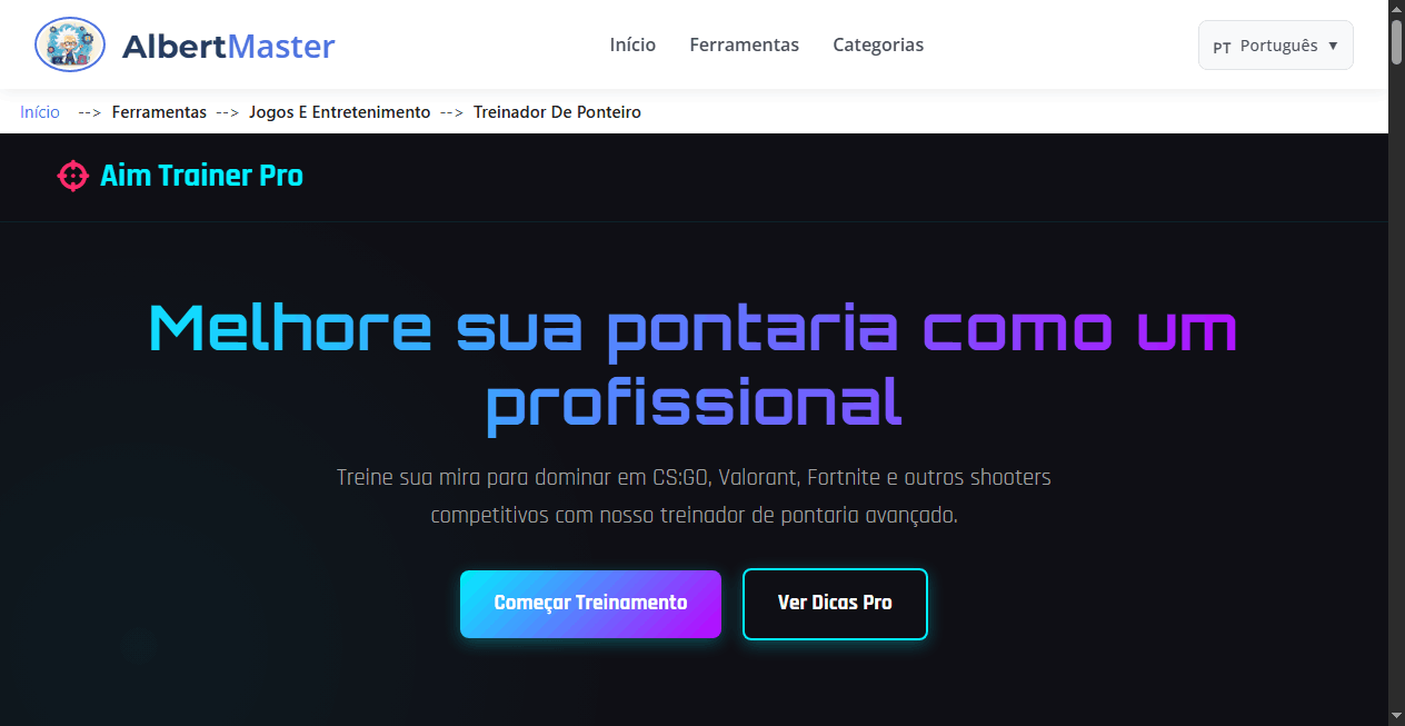 Treinador de Pontaria | Melhore sua mira em FPS